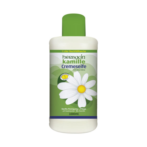 Herbacin kamille Cremeseife Nachfüllflasche – Bild 2