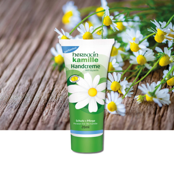 Herbacin kamille Handcreme parfümfrei - Tube 20 ml