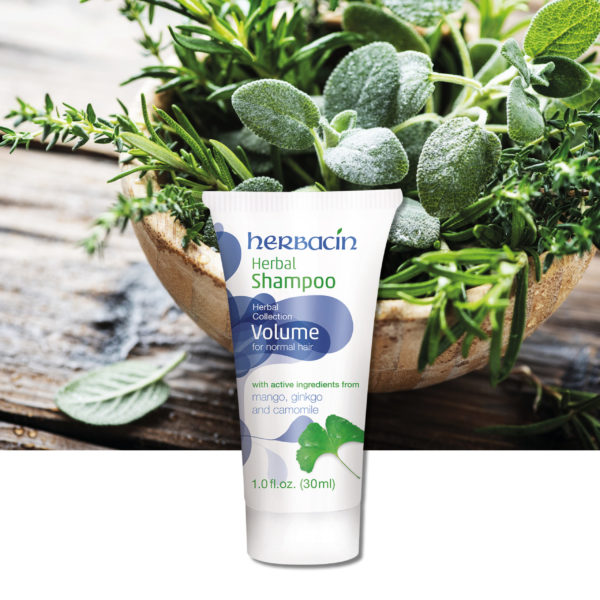 Herbacin Kräuter Shampoo Volumen für normales Haar 30ml (Reisegröße)