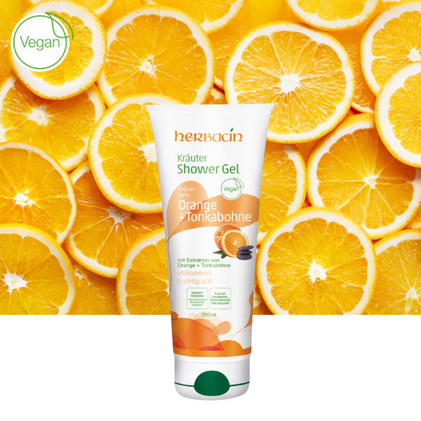 Herbacin Kräuter Shower Gel Orange + Tonkabohne