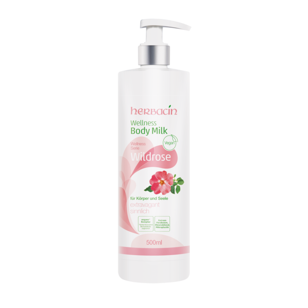 Herbacin Wellness Body Milk Wildrose – Bild 2