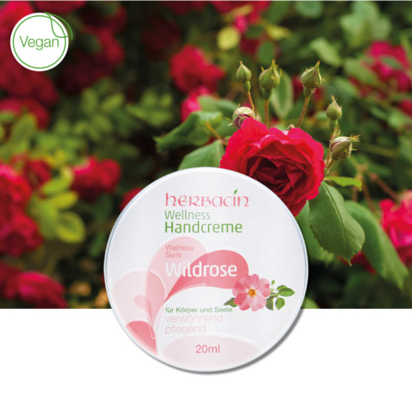 Herbacin Wellness Handcreme Wildrose - Dose 20 ml